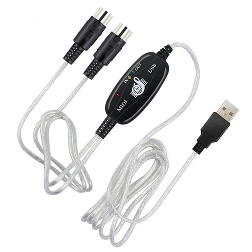 180x2 cm MIDI -kabel do USB -Midi -muzyka kablowa -kabel sznur do obróbki - Zdjęcie 5 z 11