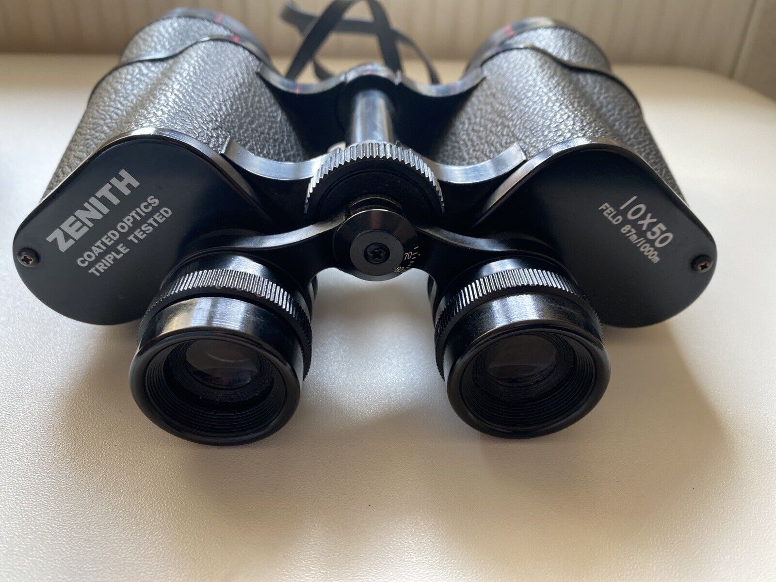 Vintage Zenith Binoculars Coated Optics 10 X 50 Feld 87m/1000m Coated Lens
