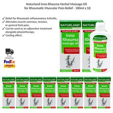 Naturland Inno Rheuma Herbal Massage Oil for Rheumatic Muscular Pain 180ml x 10