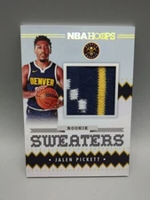 2023-24 NBA Hoops Jalen Pickett Rookie Sweaters RSW-JPI Nuggets RC