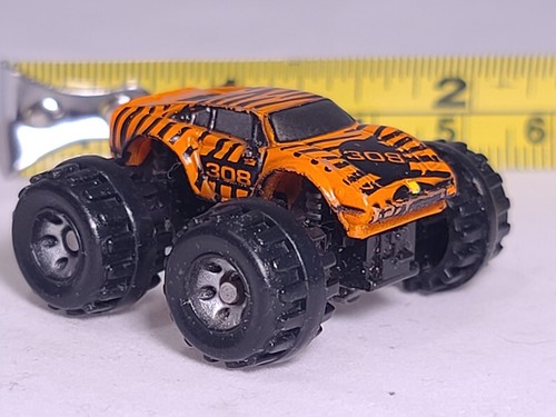 Vintage 1987 Micro Machines Ferrari 308 Tiger Monster Truck 4x4 Orange Black - Picture 7 of 10