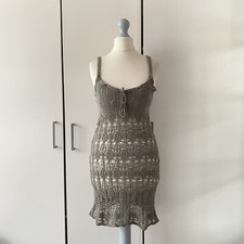 Urban Outfitters Fairycore Ribbon Knit Mini Dress Size XXS Sleeveless