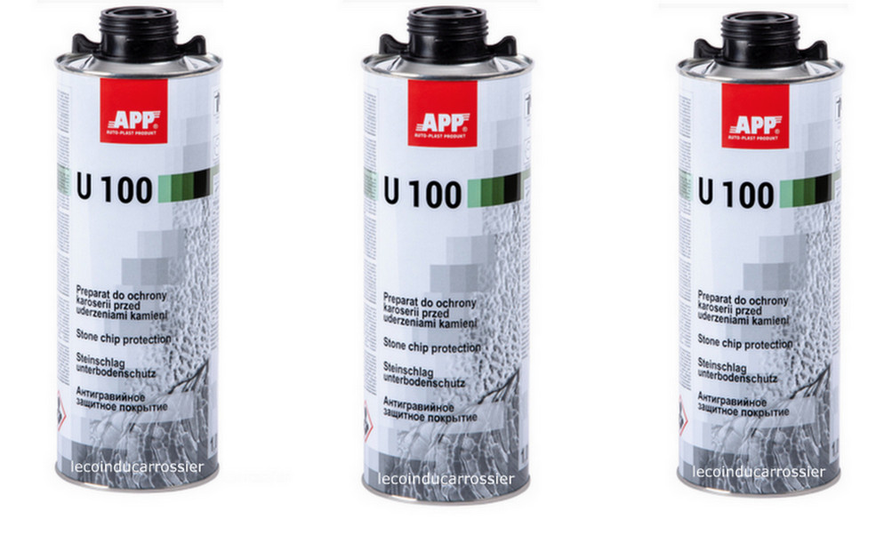 Blackson anti-gravillon noir U100 - Protection bas de caisse auto 1L