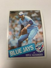 1985 Topps Toronto Blue Jays Doyle Alexander