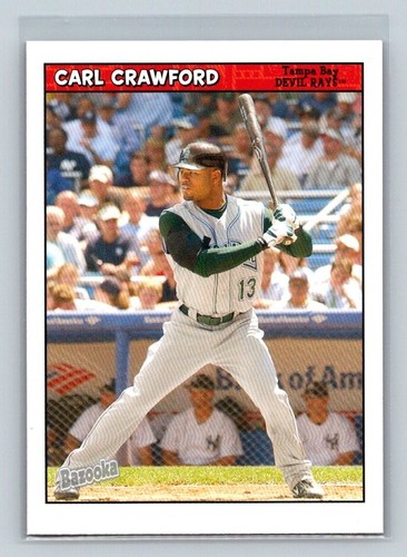 2006 Topps Bazooka #108 Carl Crawford Tampa Bay Devil Rays Baseball Card