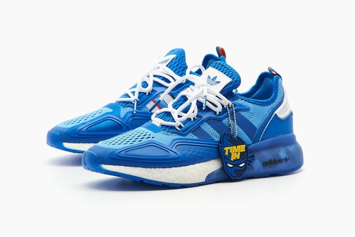 adidas Originals Ninja ZX 2K Boost Shoes in Blue and White | eBay