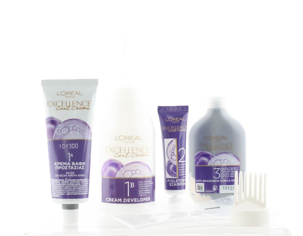 2 x LOREAL EXCELLENCE PERMANENT HAIR DYE TRIPLE CARE COLOR 48ML