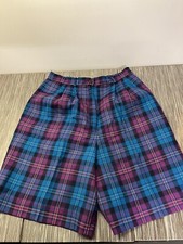 Vintage Pendleton 100 Virgin Wool Plaid Shorts Size 10