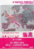 Nicki Minaj - Wrld Tour, KöLn 2019 | Konzertplakat | Poster
