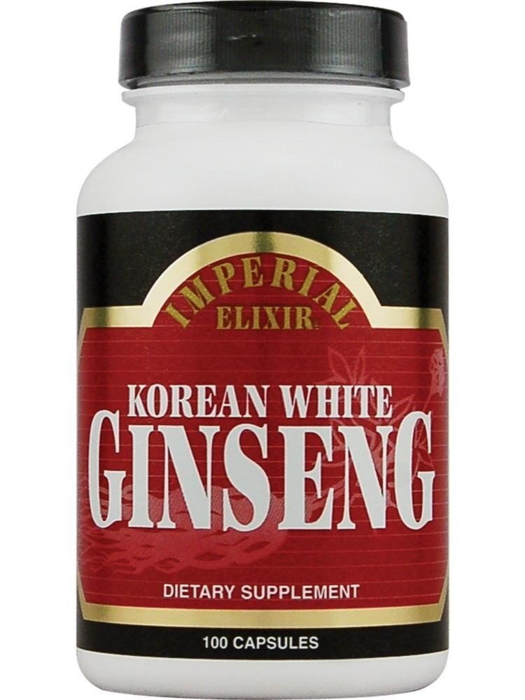 Imperial Elixir Ginseng Company Корейский белый женьшень 100 капсул 5090₽