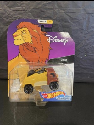NEW Rare Disney The Lion King Adult Simba Hot Wheels Series 4 Character Cars