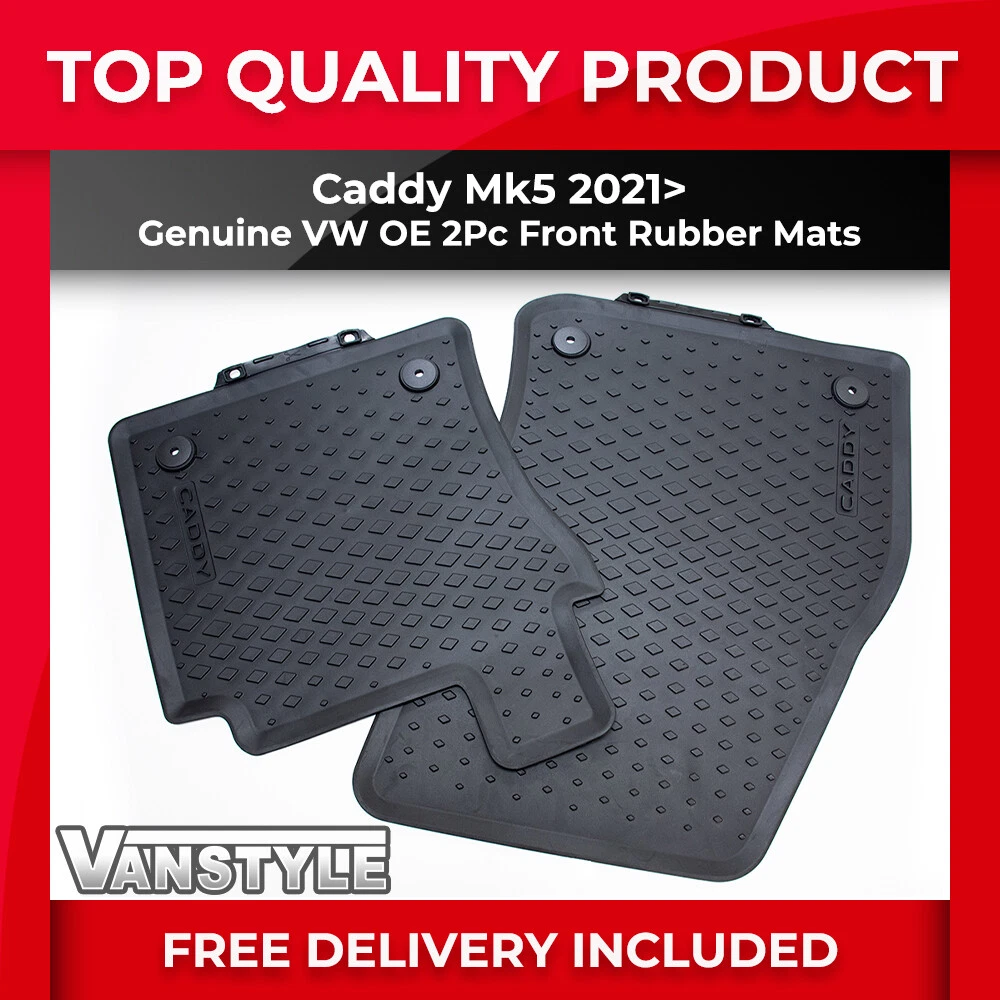 FITS VW CADDY MK5 2021 GENUINE OE FRONT ALL WEATHER RUBBER FLOOR