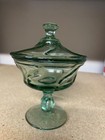 Fostoria Jamestown Green Jam/ Jelly with Lid, Excellent Cond Collector’s Piece — photo 1