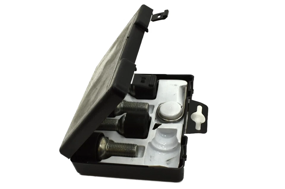 VW Volkswagen Passat 2001-2018 OEM llanta bloqueo perno con caja juego de 4 Foto 2 de 4
