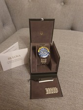 Bulova Mens Chronograph Silver Stainless Steel Sports Watch. 98A245. New In box