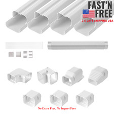 3" W 15.8Ft Line Set Cover Kit For Mini Split/Central Air Conditioner PVC, NEW