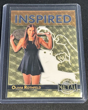 OLIVIA ROTHFELD 2025 LEAF METAL WOMEN OF SPORT GOLD VINYL 1/1 PRODUCTION PROOF