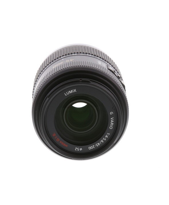 Panasonic Lumix 45-200mm f/4-5.6 G-Vario Mega O.I.S. Black AF Lens