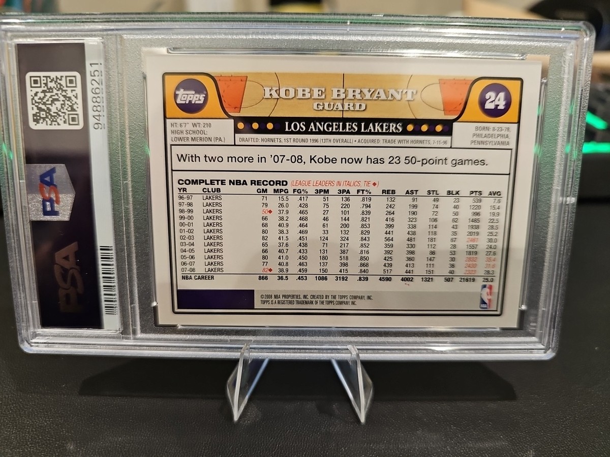 その他 2008 topps Kobe Bryant, lebron James Kobe/LeBron Topps Gold Refractor sets record in PWCC Premier