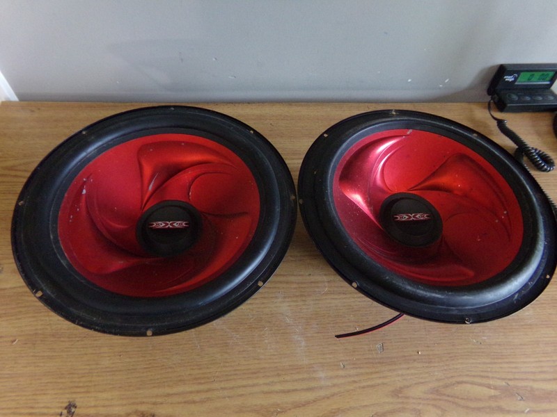 PAIR OF 12" XXX CAR BOX ENCLOSURE SPEAKERS