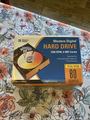 Western Digital hard Drive 7200 RPM 80 mb wd800jbrtl