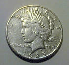 1935-S Peace Silver Dollar Coin. Genuine (Always).