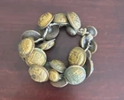 Antique Maryland State Seal Button Bracelet - Post-Civil War Folk Art Relic