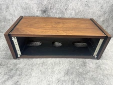 ORIGINAL CROWN 3U WOOD CABINET RACK FITS MANY CROWN AMPLIFIERS, PREAMPS +