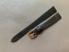 Black Genuine Lizard leather watch strap band Custom 10..16 17 18 19 20 21 22mm