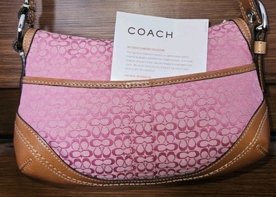 Coach F10925 Vintage Pink Soho Y2K Signature C Canvas & Leather