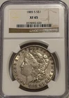 1885 S Morgan Silver Dollar NGC XF45 Tougher Date Morgan
