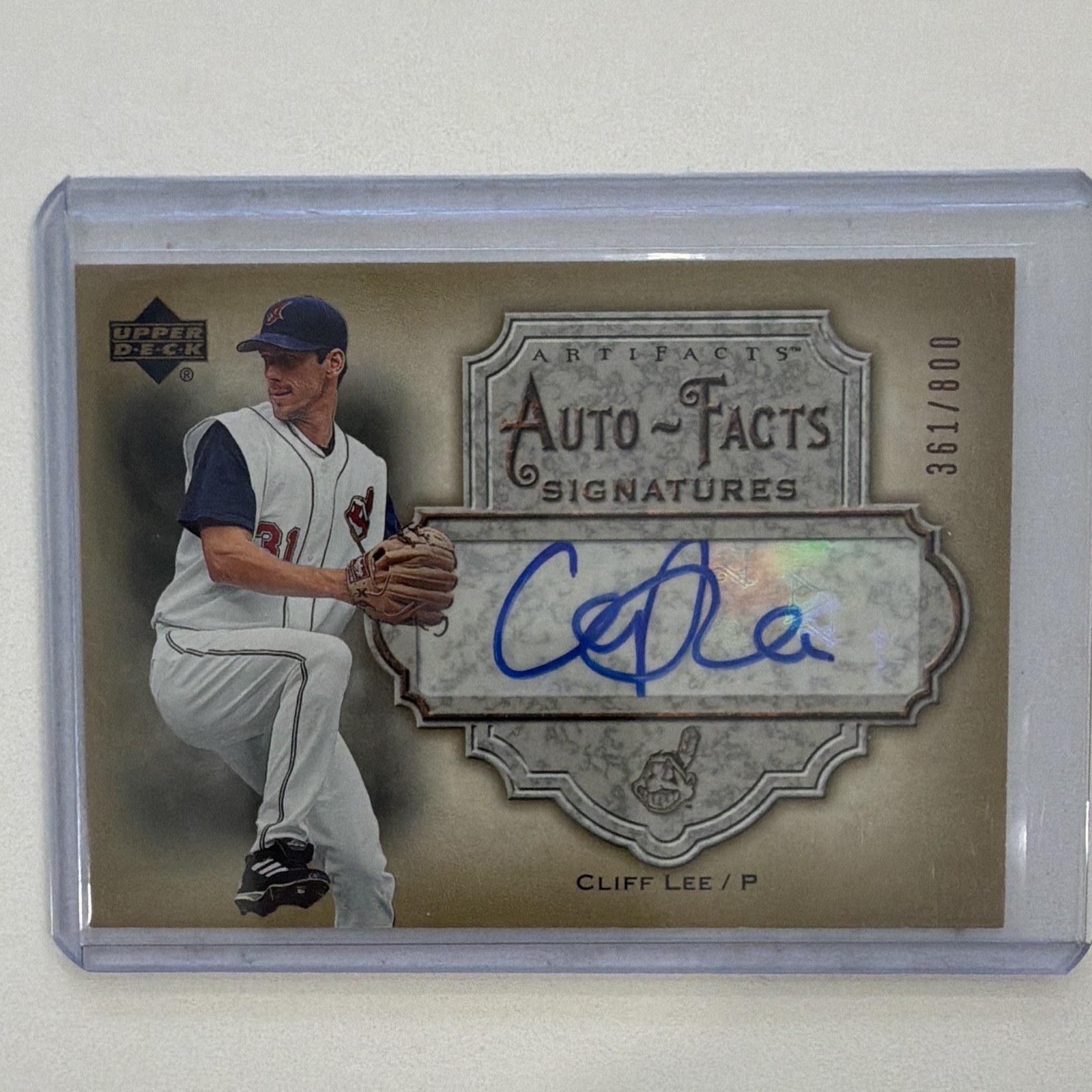 Upper Deck 2006 Artifacts Auto-Facts Cliff Lee AF-CL Autograph /800