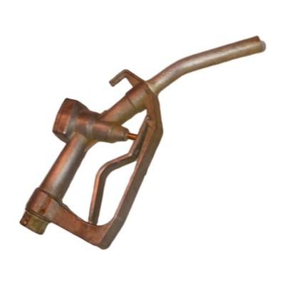 Aluminum Gas Fuel Pump Handle Nozzle. 1 inch thread. see pics and read desc. 