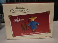 2002 Hallmark Keepsakes Madeline And Genevieve Christmas Ornaments NEW MINT