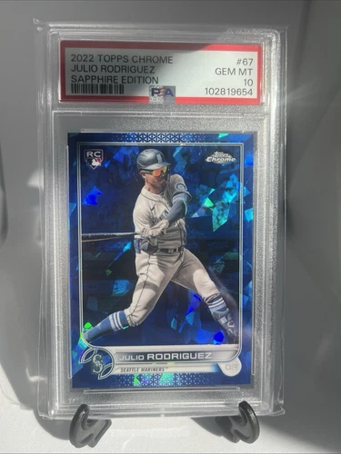 2022 Topps Chrome Sapphire Edition Julio Rodriguez PSA 10 SP