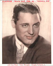 1939 CARY GRANT in GUNGA DIN vintage movie flyer ELSINORE THEATRE Salem, Oregon