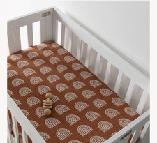 NIB babyletto 100 ORGANIC COTTON Muslin Mini Crib Sheet