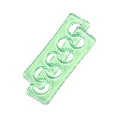 KADS 2pcs/pair Silicone Toe Separator Nail Art Manicure Finger Feet Green