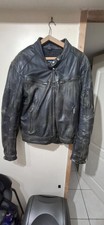 blouson cuir moto taille entre xl et xxl noir