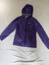 Columbia Switchback Purple Rain Jacket Youth Size Large With Hood