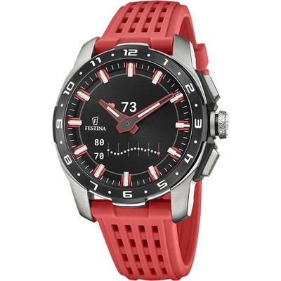 Festina Connected Full D Reloj Híbrido rojo Hombre F23305/4
