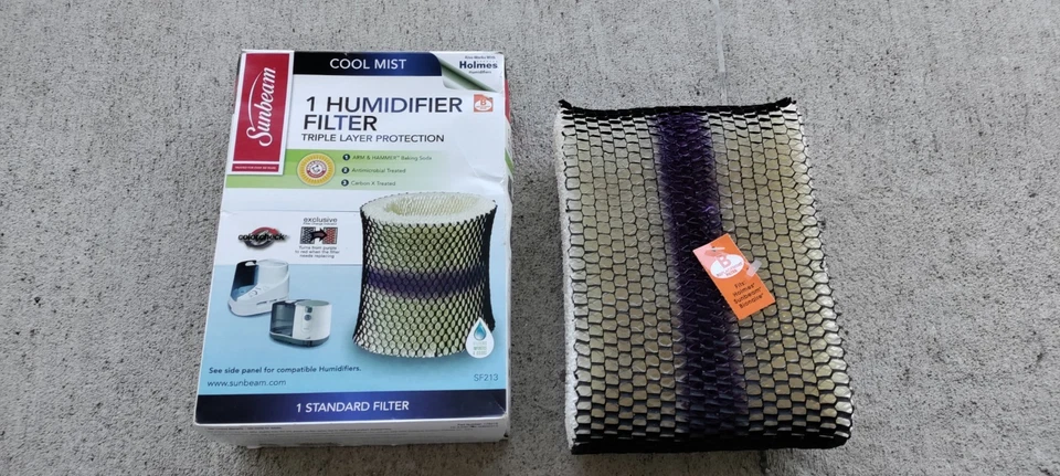 SUNBEAM SF213 Cool Mist Type B Humidifier Filter, White&Black, Open Box! - Image 3 of 4
