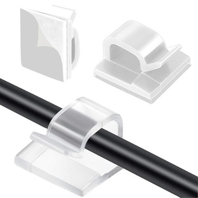 60 Stück Kabelclips, Cable Holder, Kabelklemmen Selbstklebend, Cable Clips, O...