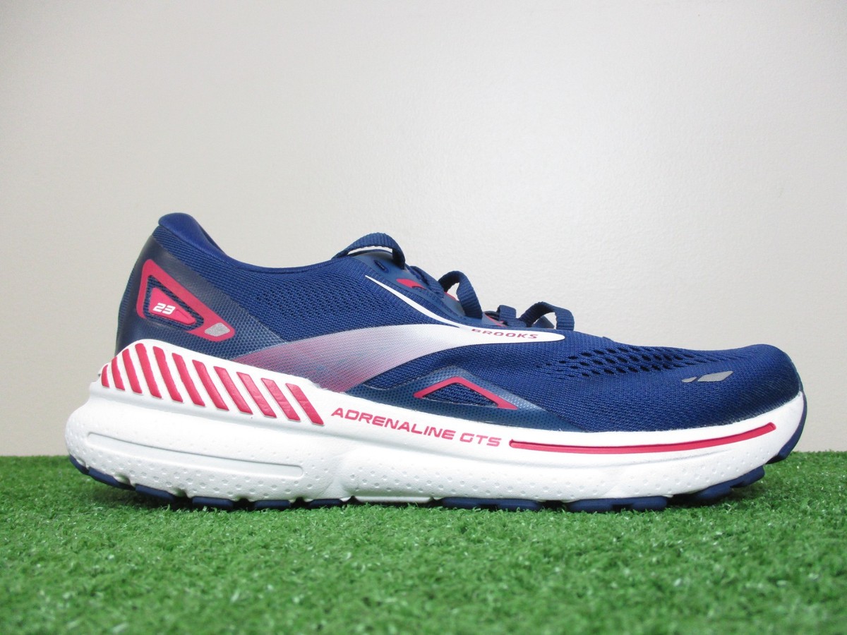 Brooks Adrenaline GTS 23 Shoes Womens 10 Blue Raspberry White Road