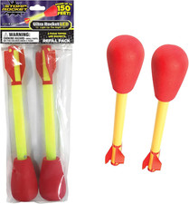 Ultra LED Rocket Refills, 2 Rockets - Replacement LED Foam-Tipped Rockets for Ki