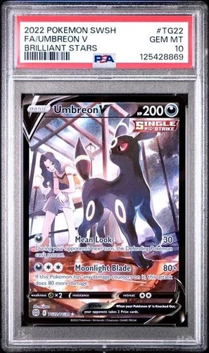 NEW PSA 10 UMBREON V TG22/TG30 FULL ART BRILLIANT STARS POKEMON 🌑