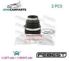 CV JOINT BOOT KIT PAIR TRANSMISSION SIDED FRONT 2215P-K520 FEBEST 2PCS NEW