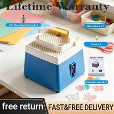 4200RPM Stained Glass Grinder, Art Grinding Tool w/ 2 layers sinks Grinder Bit