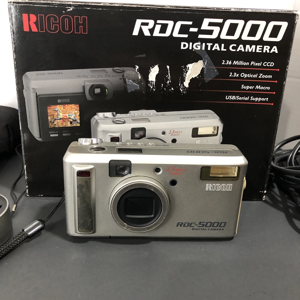 理光 RDC-5000 数码相机 带盒及所有配件 ** 已测试-有效** — 第 2/4 张图片