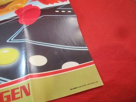 Pac-Man Nintendo NES Tengen Foldable Promo Poster Insert ONLY Pacman